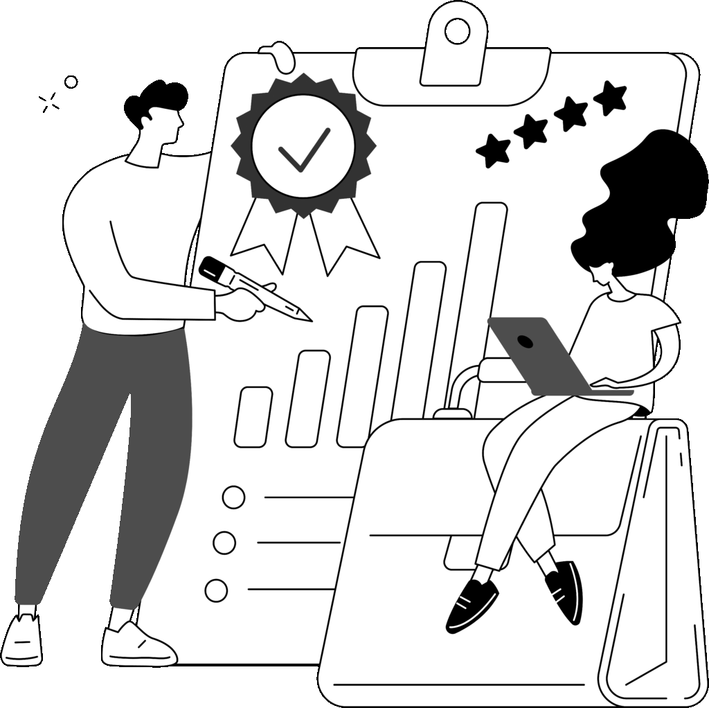 Illustration Dynamik. Statistik und hoch Qualifiziert